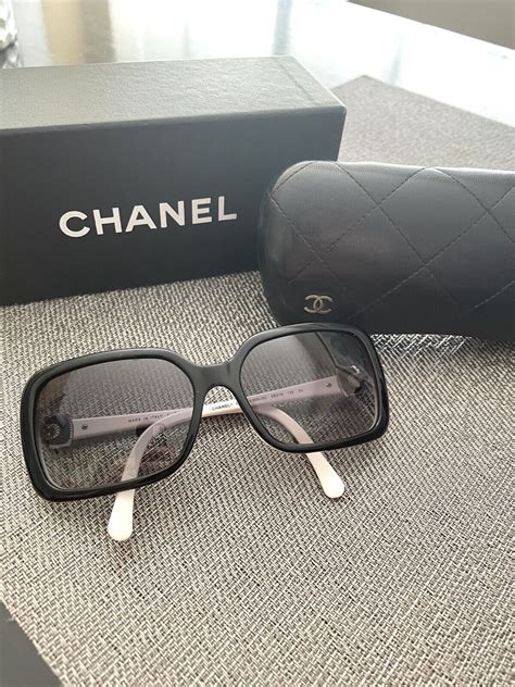 chanel sunglasses ch 5175|CHANEL black & white LOGO 5175 Sunglasses .